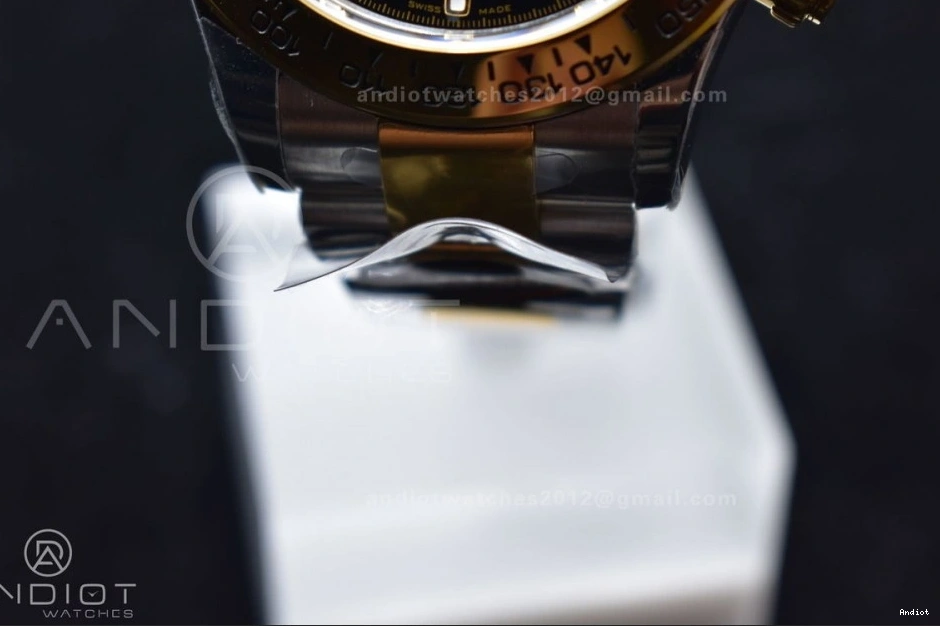 Best SA4130 and 1:1 904L Black Case Bracelet SS BTF Dial Edition 116503 Daytona 0428